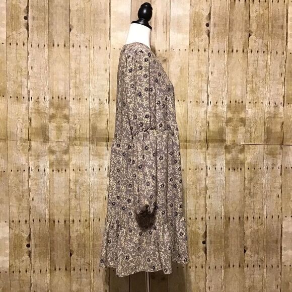 EST 1946 Floral Lined Peasant Dress L - Picture 6 of 10